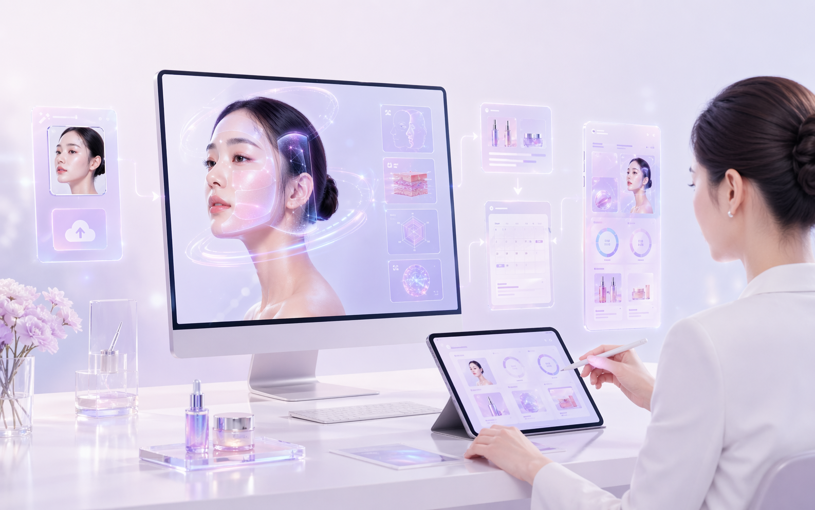 AI测肤与顾问交付案例视觉